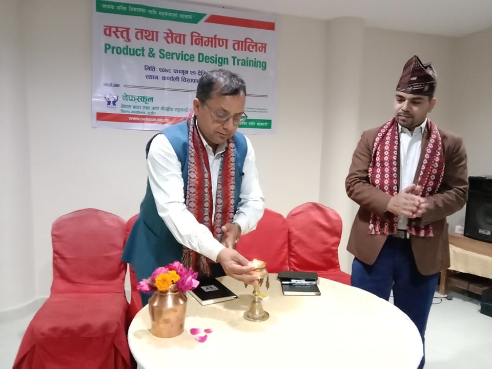 नेफ्स्कूनको आयोजनामा कैलालीमा 'वस्तु तथा सेवा निर्माण तालिम'