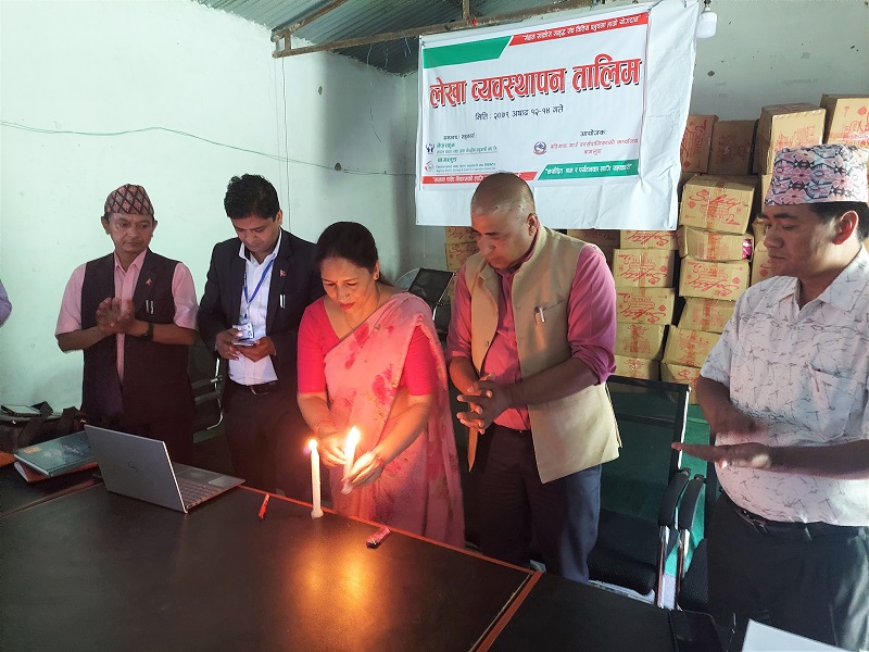 बडीगाड गाउँपालिकामा सहकारी सम्बन्धी लेखा व्यवस्थाप तालिम सञ्चालन