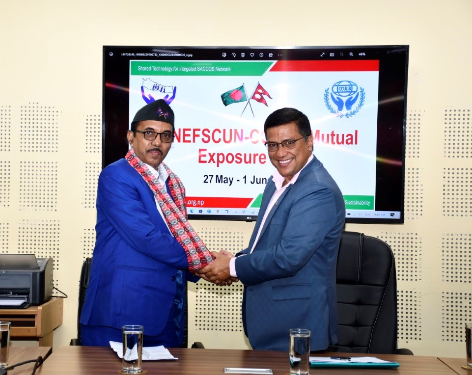 बङ्लादेशी सहकारीकर्मीलाई नेफ्स्कून र सहकारी विभागमा स्वागत, दुईदेशीय सहकारी अभ्यास आदानप्रदान