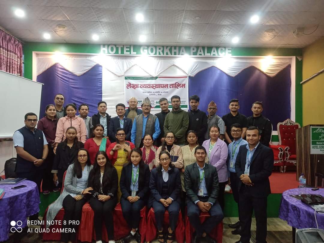 गोरखामा सदस्यहरुका लागि लेखा व्यवस्थापन तालिम सञ्चालन