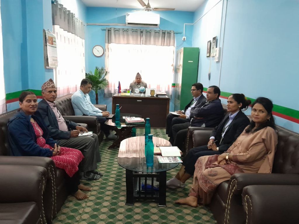 नवलपरासि स्थित पौरखी साकोसको स्थलगत सुपरिवेक्षण