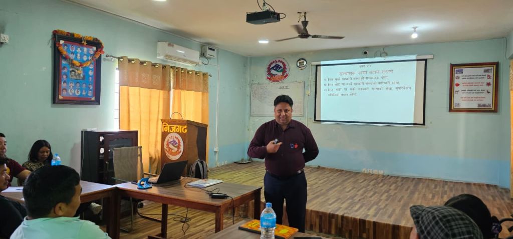 सम्पत्ति शुद्धिकरण निवारण, सहकारी सुशासन र कानुनी परिपालनामा जोड दिदै निजगढमा अनुशिक्षण कार्यक्रम