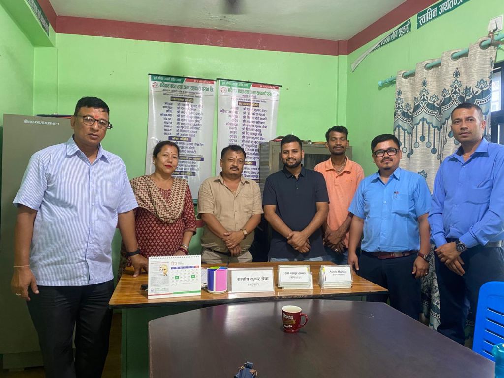 सहकारी सुशासन प्रर्बधनका लागि वर्दिवास साकोसमा सुपरिवेक्षण